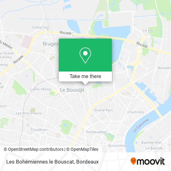 Mapa Les Bohémiennes le Bouscat