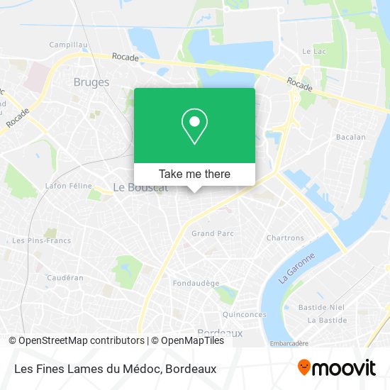 Les Fines Lames du Médoc map