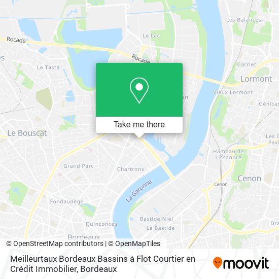 Mapa Meilleurtaux Bordeaux Bassins à Flot Courtier en Crédit Immobilier