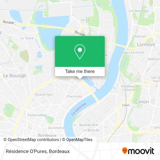 Résidence O'Pures map