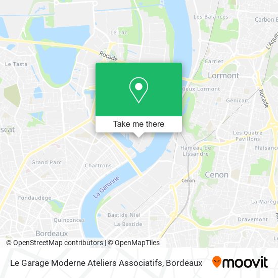 Le Garage Moderne Ateliers Associatifs map