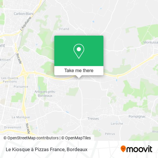Le Kiosque à Pizzas France map