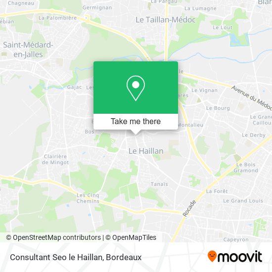 Consultant Seo le Haillan map