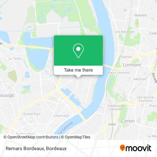 Mapa Remars Bordeaux