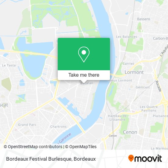 Bordeaux Festival Burlesque map
