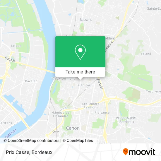 Prix Casse map