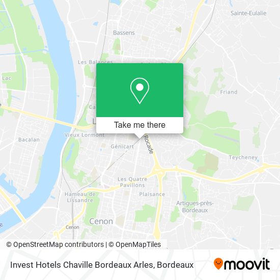 Invest Hotels Chaville Bordeaux Arles map