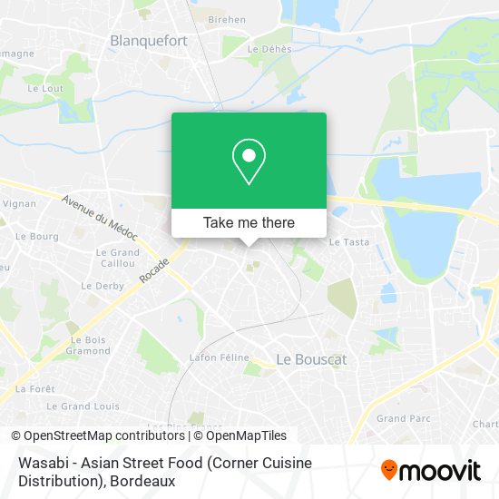 Mapa Wasabi - Asian Street Food (Corner Cuisine Distribution)