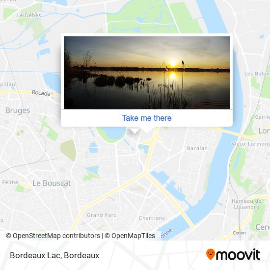 Mapa Bordeaux Lac