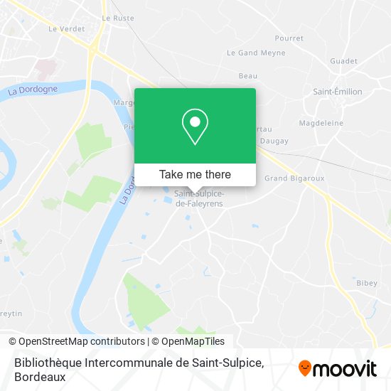 Mapa Bibliothèque Intercommunale de Saint-Sulpice
