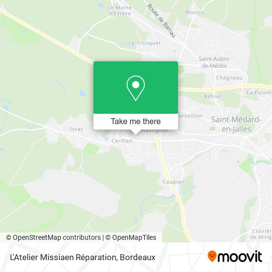 L'Atelier Missiaen Réparation map