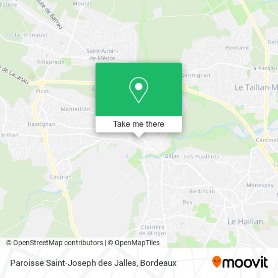 Paroisse Saint-Joseph des Jalles map