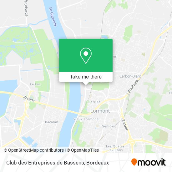 Club des Entreprises de Bassens map