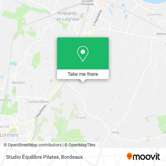 Studio Équilibre Pilates map