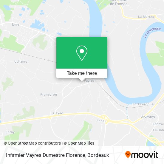 Infirmier Vayres Dumestre Florence map