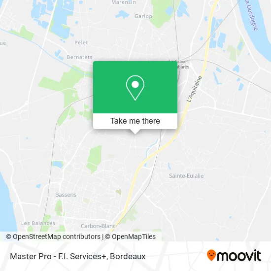 Master Pro - F.I. Services+ map