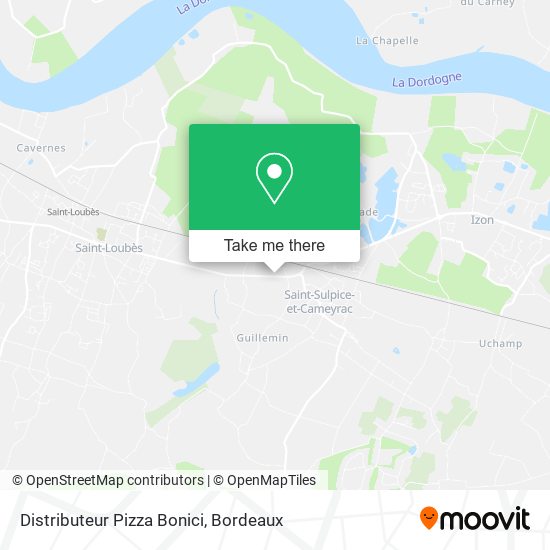 Distributeur Pizza Bonici map