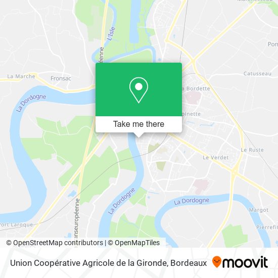Union Coopérative Agricole de la Gironde map