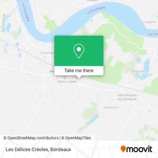 Les Délices Créoles map