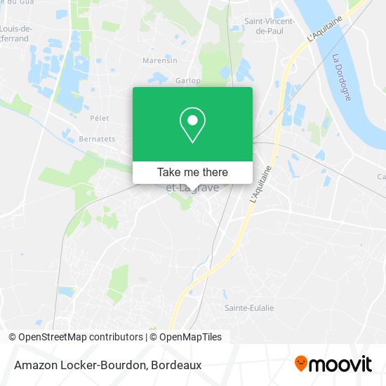 Mapa Amazon Locker-Bourdon