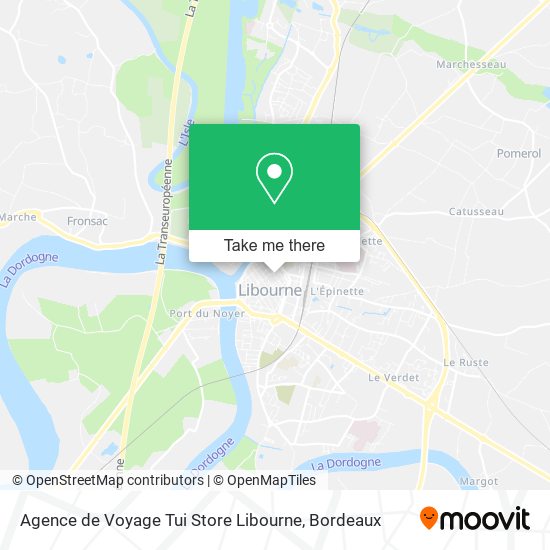 Agence de Voyage Tui Store Libourne map