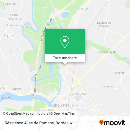 Résidence Allée de Romane map