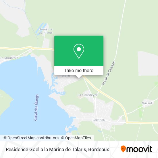 Résidence Goélia la Marina de Talaris map
