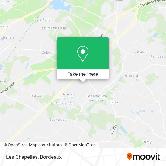 Les Chapelles map