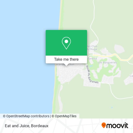 Eat and Juice map