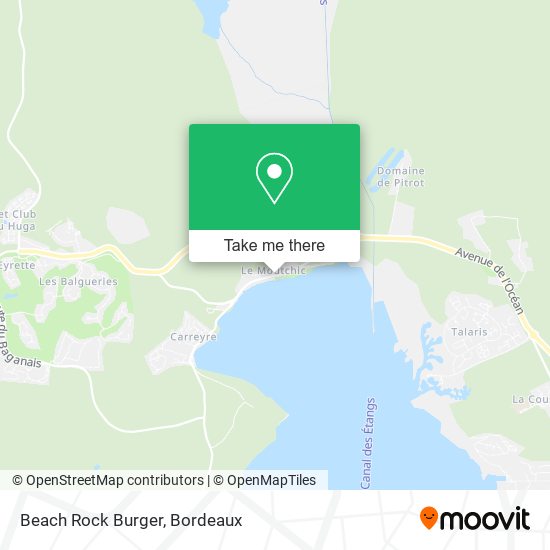 Beach Rock Burger map