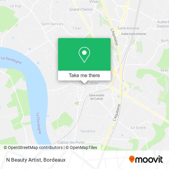 N Beauty Artist map