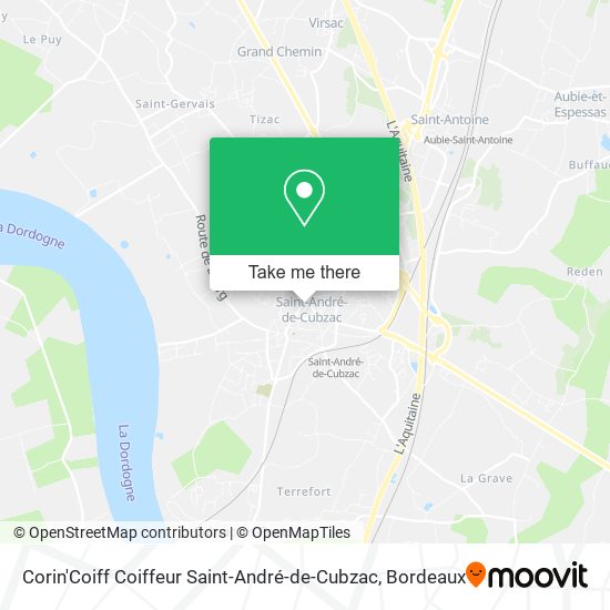Corin'Coiff Coiffeur Saint-André-de-Cubzac map