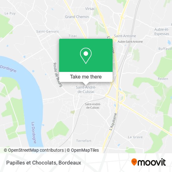 Papilles et Chocolats map