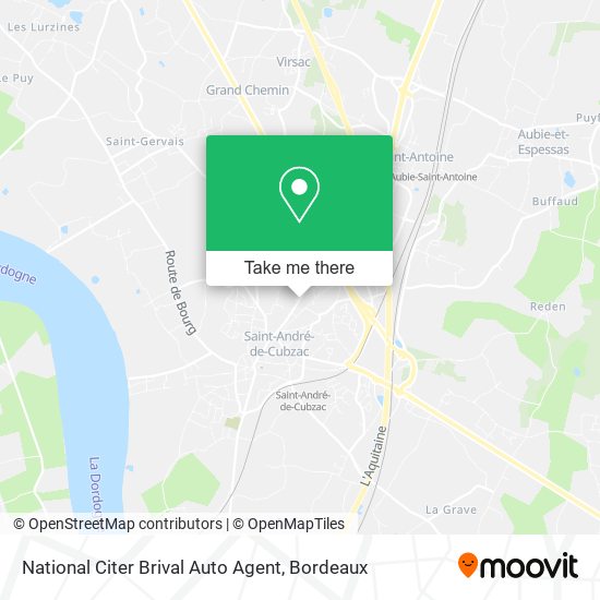 National Citer Brival Auto Agent map