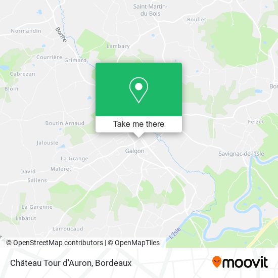 Château Tour d'Auron map