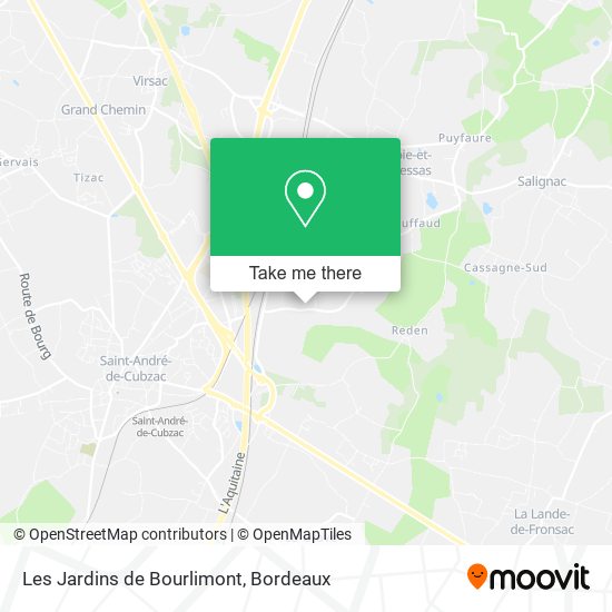 Les Jardins de Bourlimont map