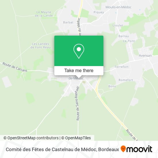 Comité des Fêtes de Castelnau de Médoc map