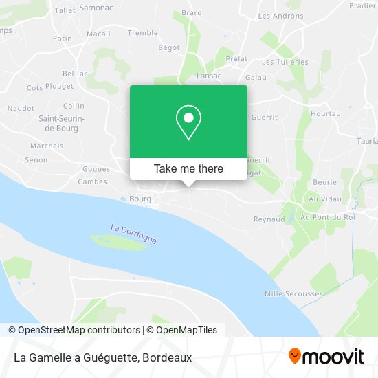La Gamelle a Guéguette map