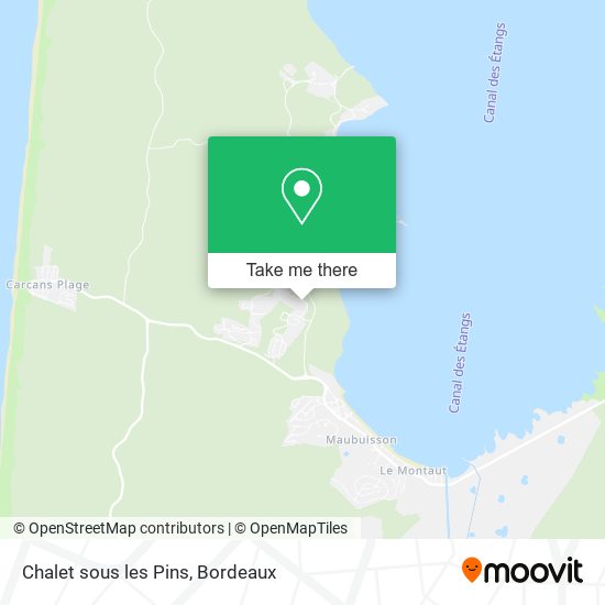 Mapa Chalet sous les Pins