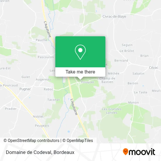 Domaine de Codeval map