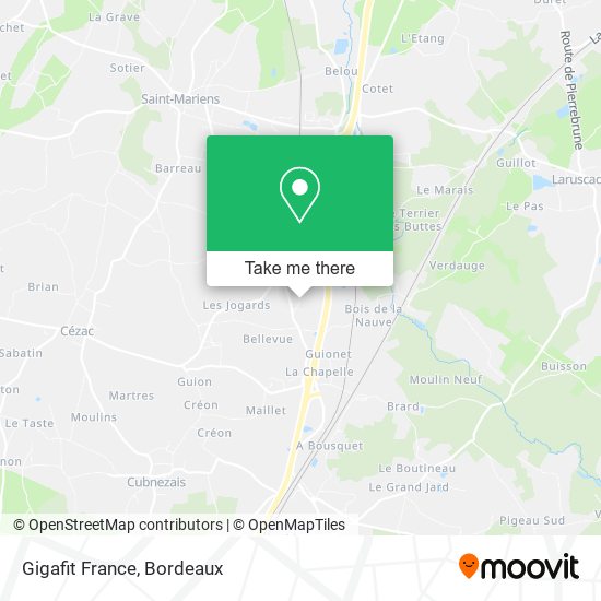 Mapa Gigafit France