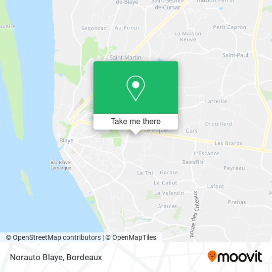 Norauto Blaye map