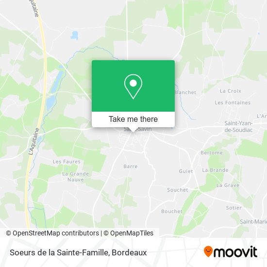 Soeurs de la Sainte-Famille map