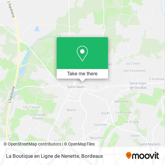 Mapa La Boutique en Ligne de Nenette