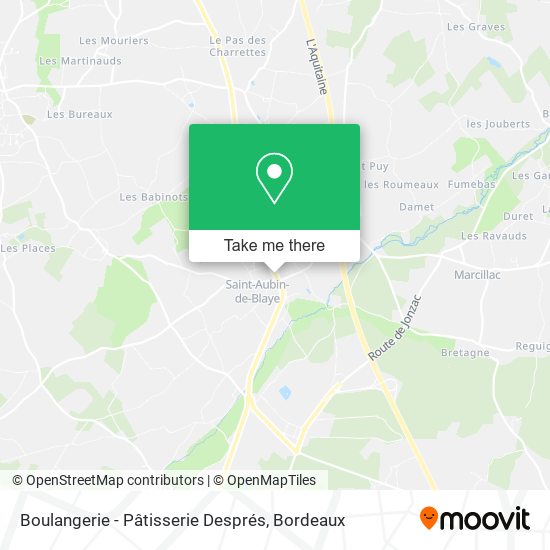 Boulangerie - Pâtisserie Després map