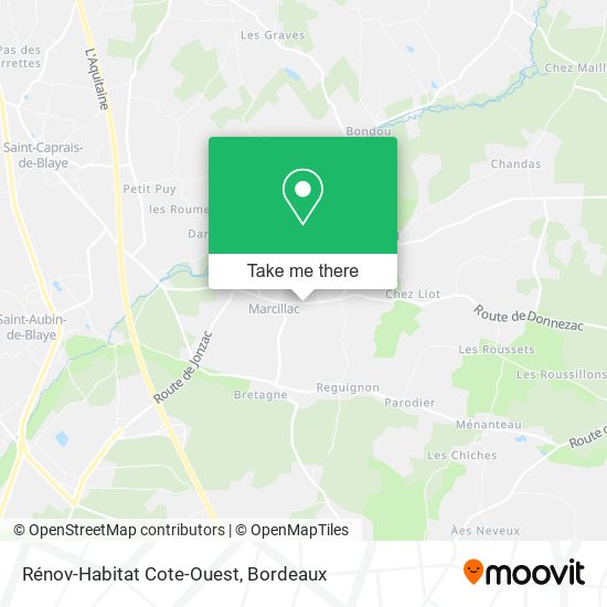 Rénov-Habitat Cote-Ouest map