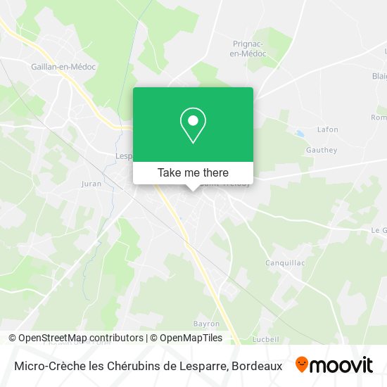 Micro-Crèche les Chérubins de Lesparre map