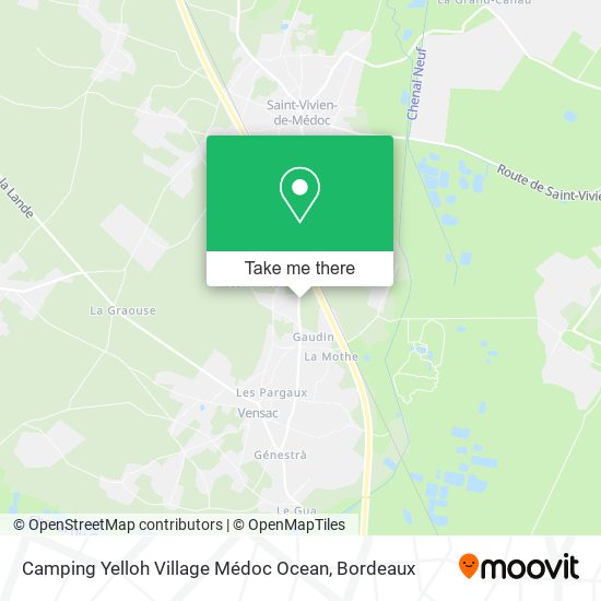 Camping Yelloh Village Médoc Ocean map