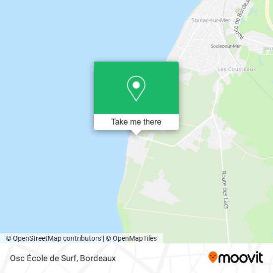 Osc École de Surf map