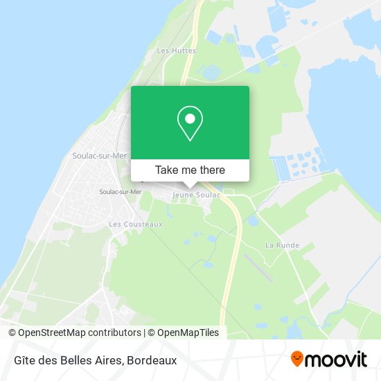 Gîte des Belles Aires map